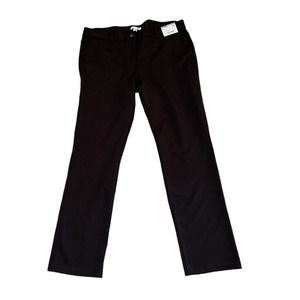 NWT New York Co. Black Straight Leg Size 14 Dress Pants City Knit Slim Career